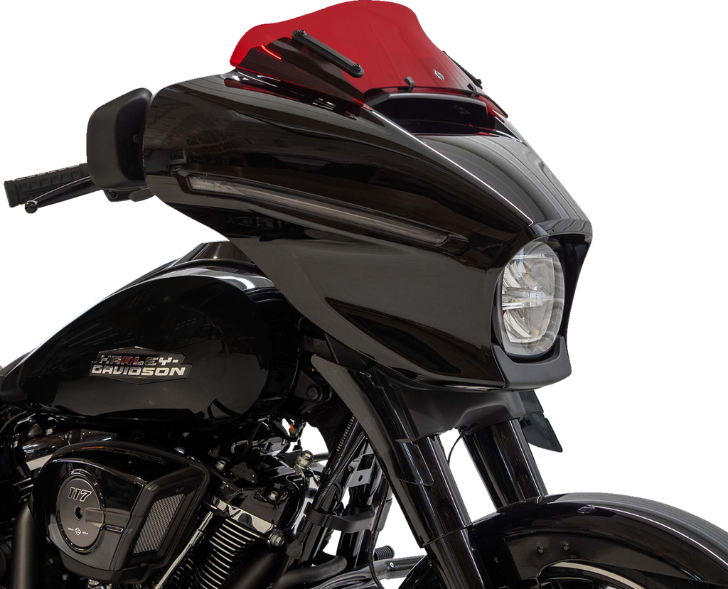 Klock Werks Kolor Flare Windshield Red for 2023-2026 Harley-Davidson FLHX and FLHLT, KWW-01-0741
