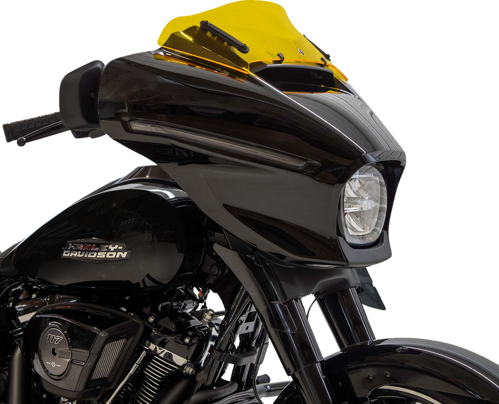 Klock Werks KWW-01-0743 Kolor Flare Windshield, Yellow, for 2023-2026 Harley-Davidson FLHX and FLHLT