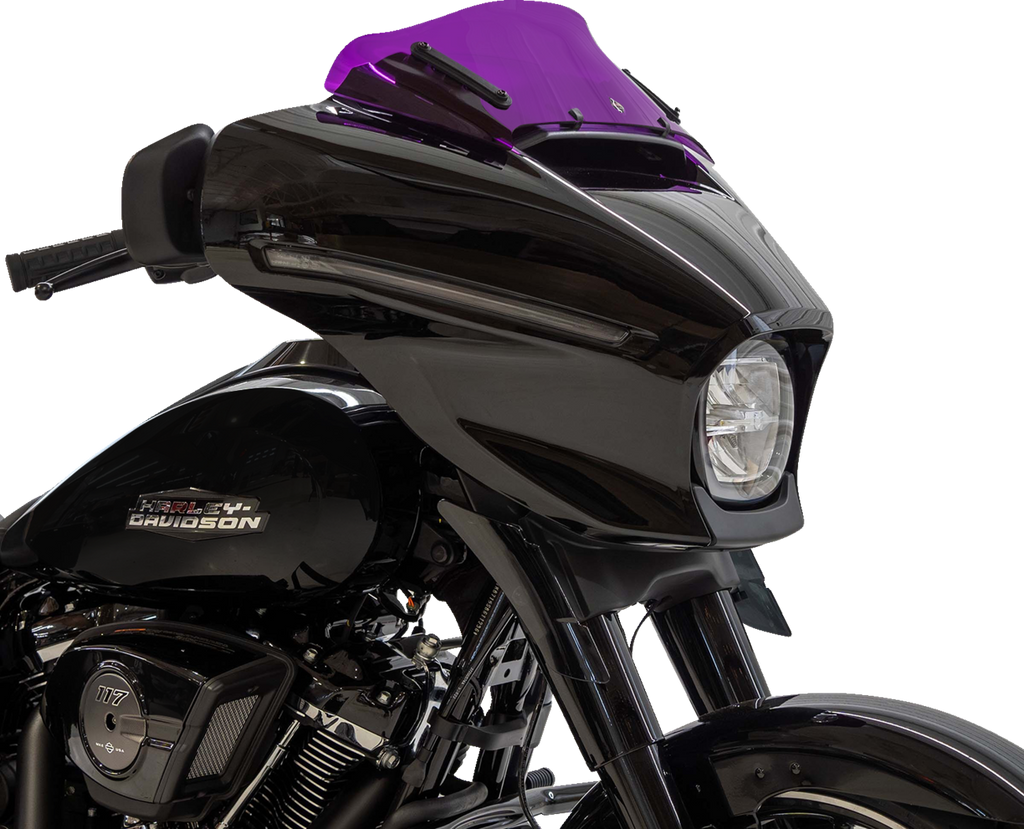 Klock Werks Kolor Flare Purple Windshield for 2023-2026 Harley-Davidson FLHX and FLHLT, KWW-01-0746