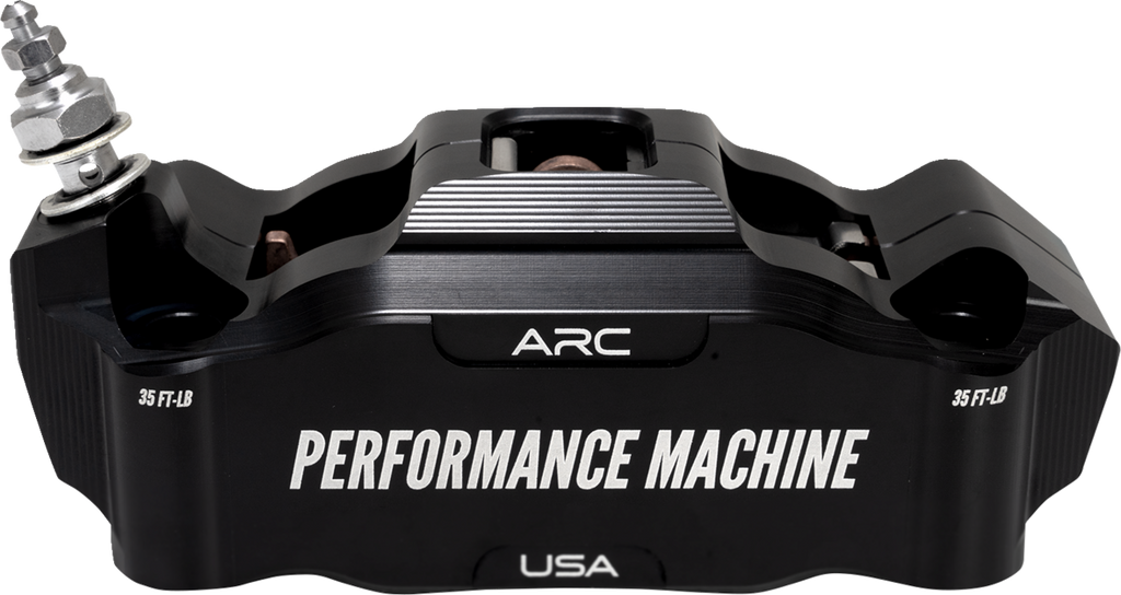 PERFORMANCE MACHINE (PM) Radial Mount Caliper - Front Left - Black Anodized 0052-2427-MB