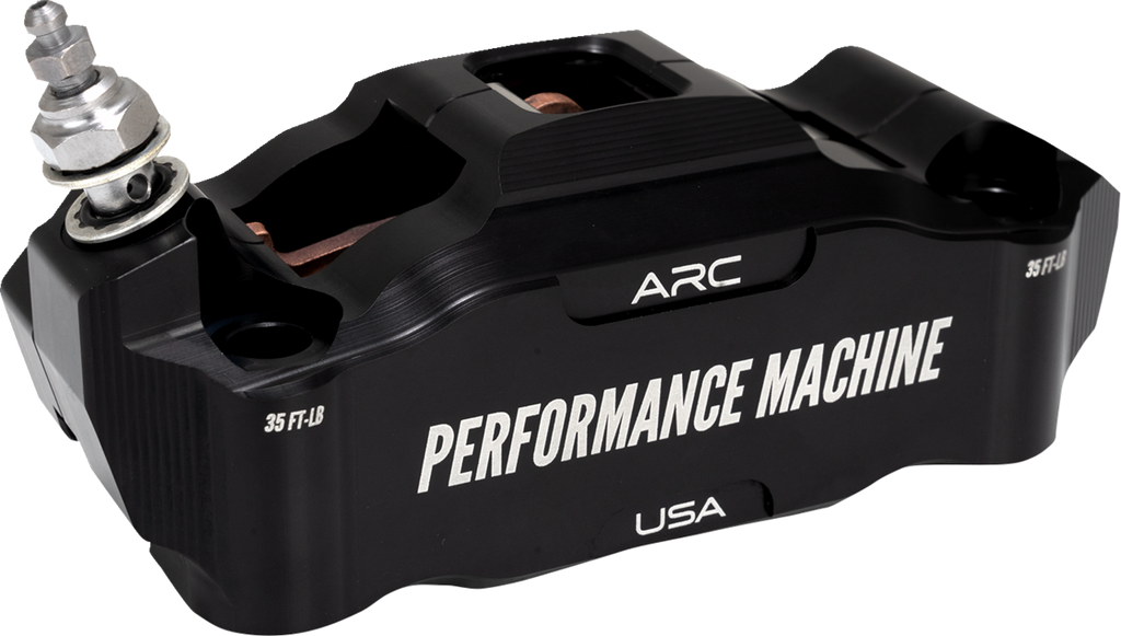 PERFORMANCE MACHINE (PM) Radial Mount Caliper - Front Left - Black Anodized 0052-2427-MB