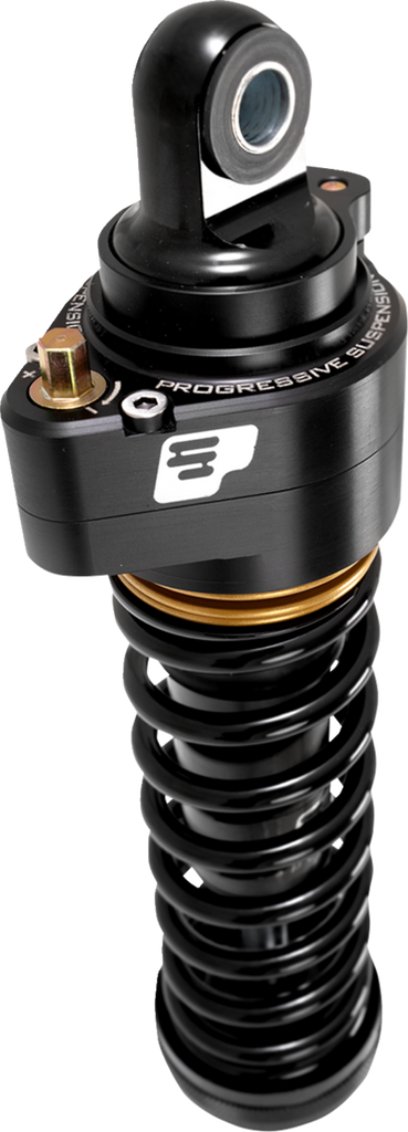 PROGRESSIVE SUSPENSION 944 Series Shock - Ultra Low-QPS - Heavy Duty - 12.5" - 11" Ride Height - Black/Gold 944-4019UL-QPS