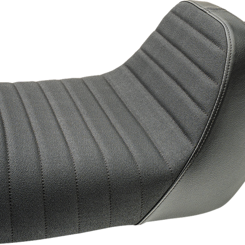 SLYFOX Highnoon Seat - Vinyl - Classic Stitch - Black Logo - FLH/FLT '08-'24 4710A-SlyFox