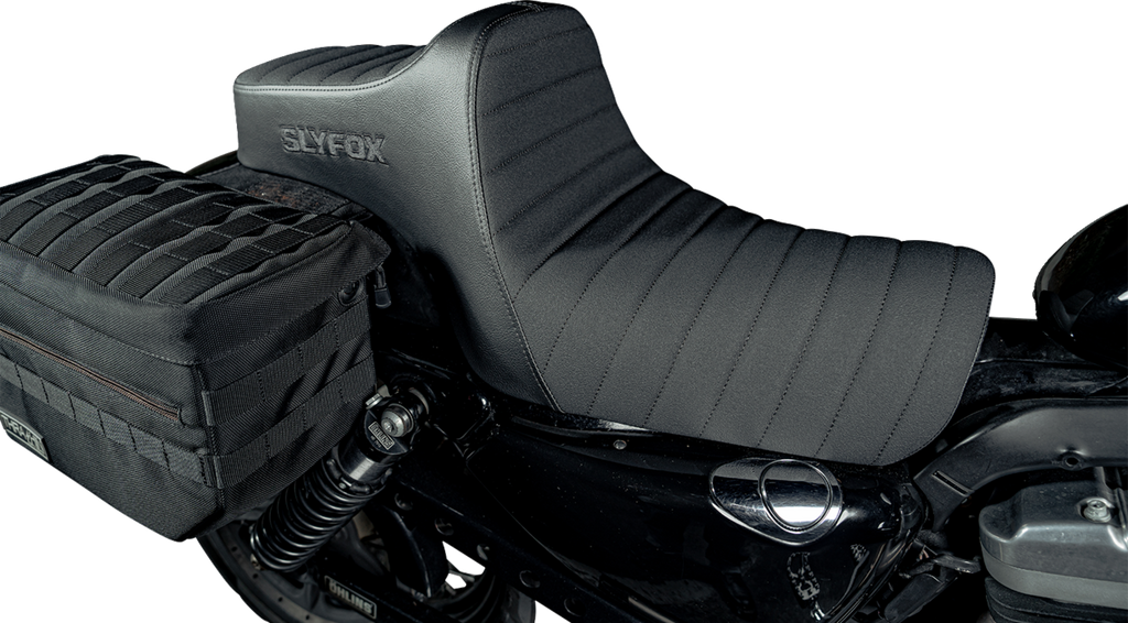 SLYFOX Highnoon Seat - Vinyl - Classic Stitch - Black Logo - XL 4709A-SlyFox