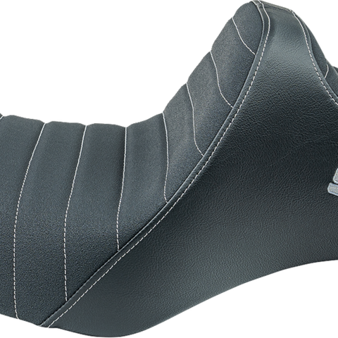 SLYFOX Highnoon Seat - Vinyl - Classic Stitch - Silver Logo - XL 4709B-SlyFox