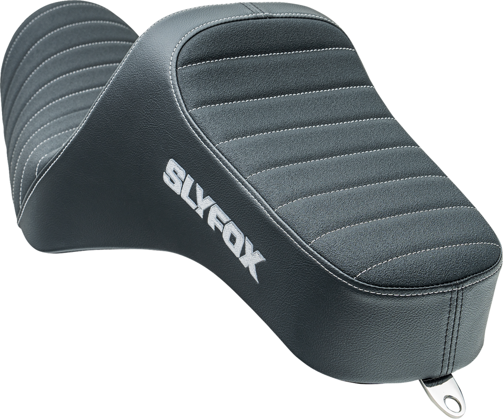 SLYFOX Highnoon Seat - Vinyl - Classic Stitch - Silver Logo - XL 4709B-SlyFox