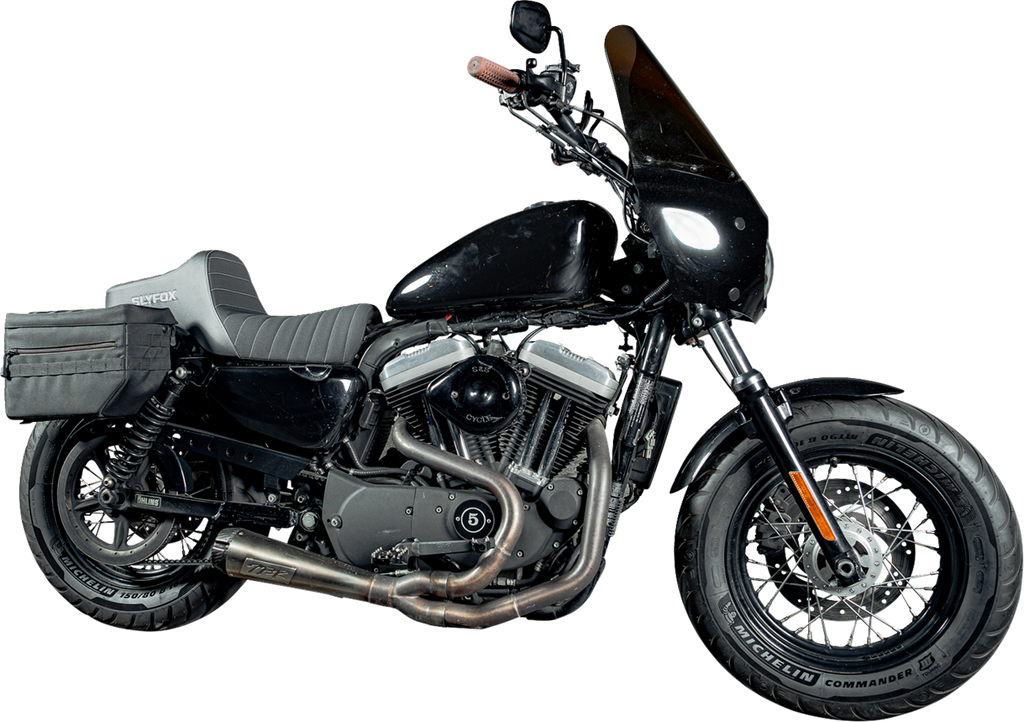 SLYFOX Highnoon Seat - Vinyl - Classic Stitch - Silver Logo - XL 4709B-SlyFox