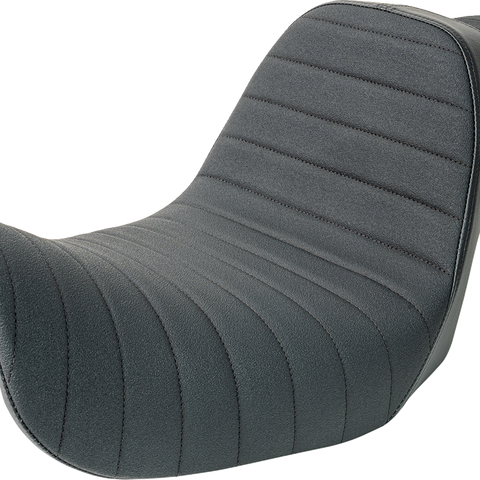 SLYFOX Highnoon Seat - Vinyl - Classic Stitch - Black Logo - FXD '96-'03 4703A-SlyFox