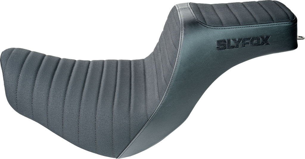 SLYFOX Highnoon Seat - Vinyl - Classic Stitch - Black Logo - FL/FX '18-'24 4701A-slyfox