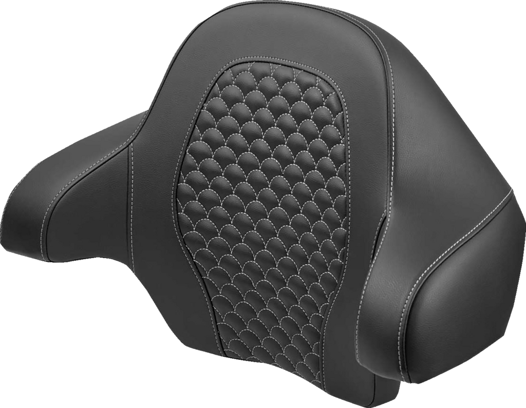 SADDLEMEN Tour Pak for Harley FLH/FLT 2014-2024 with Dragon Scale Silver Stitch - Part 814-07-15505