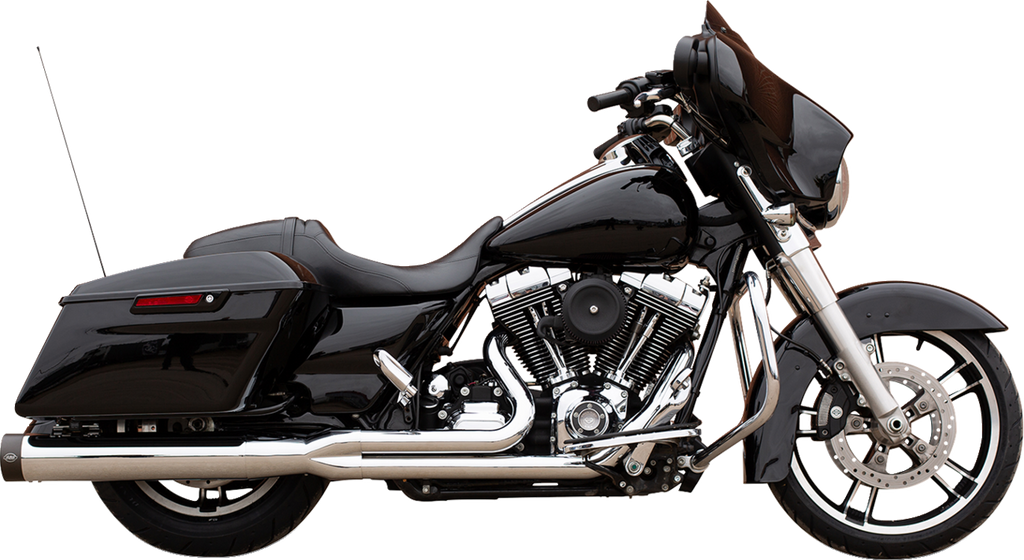 S&S CYCLE 2-into-1 Sidewinder Exhaust System - 50 State - Chrome - Touring '07-'16 550-0771