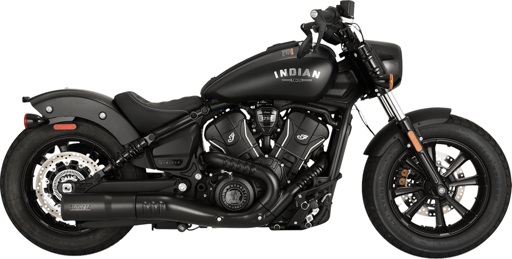Vance & Hines Hi-Output Slip-On Muffler for Indian Scout/Bobber - Black (Part No. 48627)