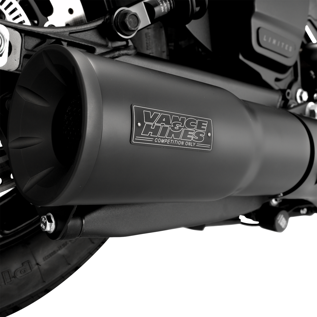 Vance & Hines Hi-Output Slip-On Muffler for Indian Scout/Bobber - Black (Part No. 48627)