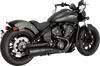 Vance & Hines Hi-Output Slip-On Muffler for Indian Scout/Bobber - Black (Part No. 48627)