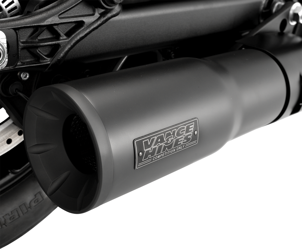 Vance & Hines Hi-Output Slip-On Muffler for Indian Scout/Bobber - Black (Part No. 48627)