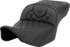SADDLEMEN Heated RoadSofa* Seat - Extended Reach - Lattice Stitch - w/o Backrest - FLT/FLH *23-*24 823-07-184A0