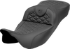 SADDLEMEN RoadSofa™ Tri Gripper Seat Extended Reach for FLH/FLT 2008-2025 - Part 808-07B-21100