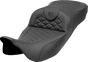 SADDLEMEN RoadSofa™ Tri Gripper Seat Extended Reach for FLH/FLT 2008-2025 - Part 808-07B-21100