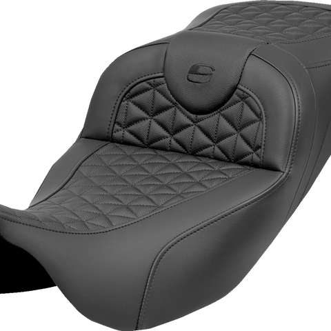 SADDLEMEN RoadSofa™ Tri Gripper Seat Extended Reach for FLH/FLT 2008-2025 - Part 808-07B-21100