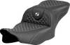 SADDLEMEN Roadsofa™ Seat with Dragon Scale Stitch for FLTR/FLHX 2023-2024 - Part #823-07-20806