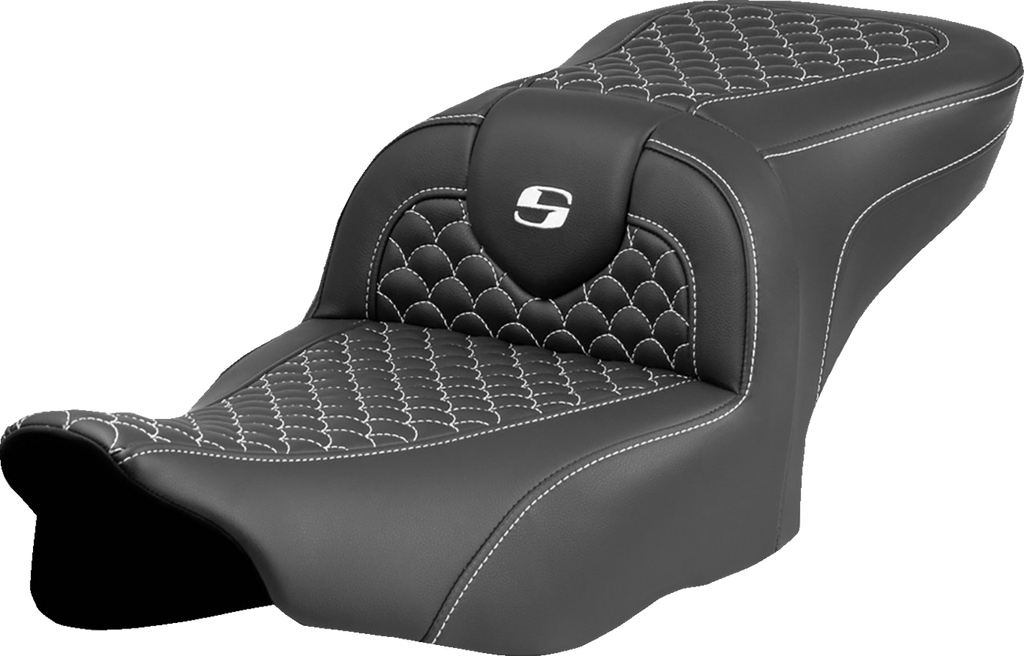 SADDLEMEN Roadsofa™ Seat with Dragon Scale Stitch for FLTR/FLHX 2023-2024 - Part #823-07-20806