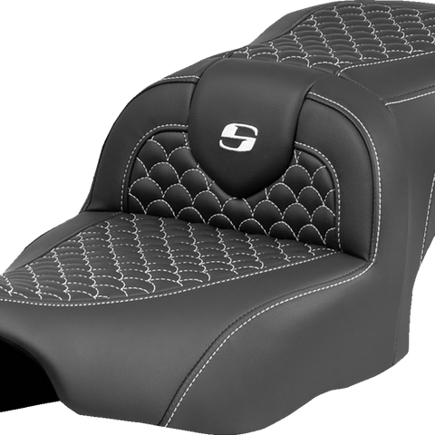 SADDLEMEN Roadsofa™ Seat with Dragon Scale Stitch for FLTR/FLHX 2023-2024 - Part #823-07-20806