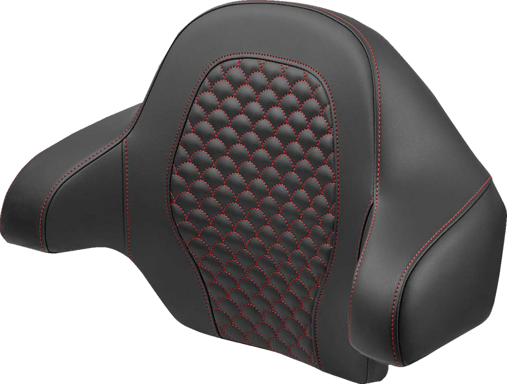 SADDLEMEN Tour Pak for Harley FLH/FLT 2014-2024 with Dragon Scale Red Stitch