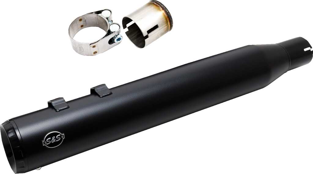 S&S CYCLE 2-into-1 Swindler Exhaust Conversion Kit - 4" - Black - M8 Touring 550-1139