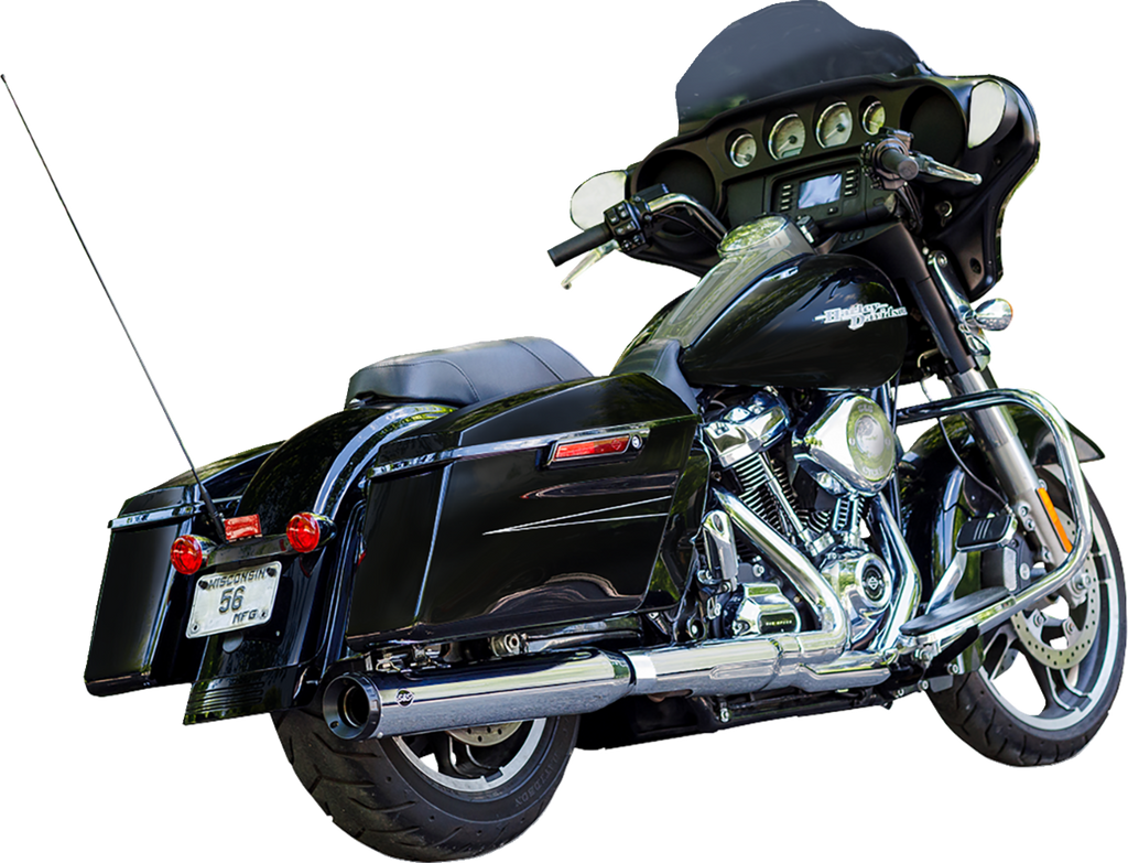 S&S CYCLE 2-into-1 Swindler Exhaust Conversion Kit - 4" - Chrome - M8 Touring 550-1140