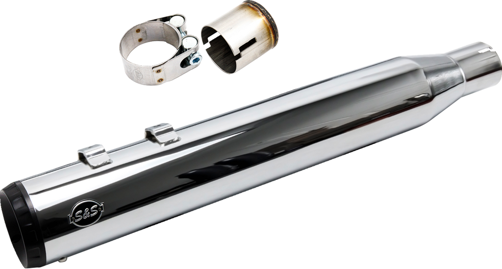 S&S CYCLE 2-into-1 Swindler Exhaust Conversion Kit - 4" - Chrome - M8 Touring 550-1140