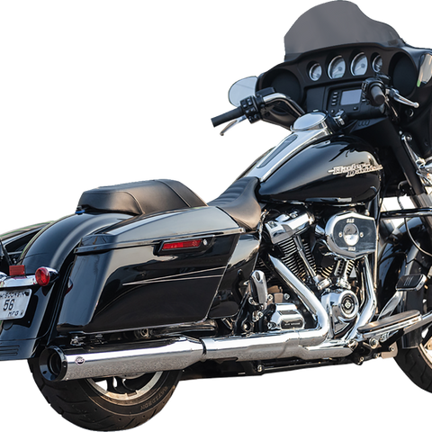 S&S CYCLE 2-into-1 Swindler Exhaust Conversion Kit - 4-1/2 Inch Chrome for M8 Touring - Part 550-1142