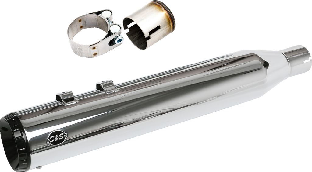 S&S CYCLE 2-into-1 Swindler Exhaust Conversion Kit - 4-1/2" - Chrome - M8 Touring 550-1142