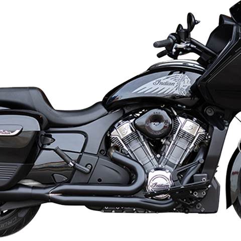 S&S Cycle 2-into-1 Qualifier Exhaust System for Indian PowerPlus - Guardian Black Race-Only by S&S Cycle Part 550-1131