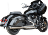 S&S CYCLE 2-into-1 Qualifier Exhaust System - Brushed Stainless Steel - Race Only - Indian with PowerPlus 550-1130