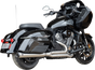 S&S Cycle 2-into-1 Qualifier Exhaust System for Indian with PowerPlus, Brushed Stainless Steel, Part #550-1132