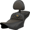 SADDLEMEN Roadsofa™ Extended Reach Seat with Backrest for FLTR/FLHX 2023-2024, Part 823-07-209B7