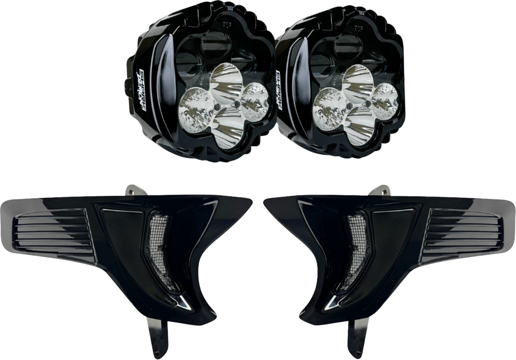 CUSTOM DYNAMICS Shark Demon® 2 Headlight Kit with Speed Plates – Part SD2-23-RG-WW