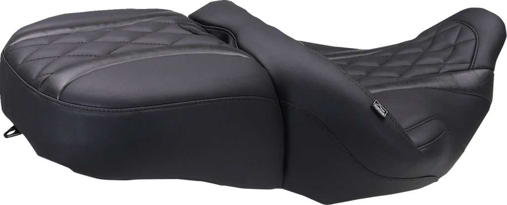 MUSTANG Deluxe One-Piece 2-Up Seat with Diamond Pattern for FLT/FLH 2023-2025 | Part Number 89411