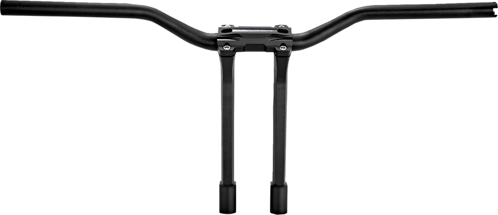 PERFORMANCE MACHINE (PM) Phatbar & Riser Kit - Internal Wiring/Gauge Mount Holes - 11-1/2" - Black Ops 0208-2197M-SMB