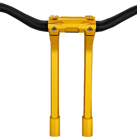 PERFORMANCE MACHINE (PM) Phatbar & Riser Kit - Internal Wiring/Gauge Mount Holes - 11-1/2