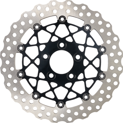 PERFORMANCE MACHINE (PM) Disc Carr Speedstar Front Brake Rotor 320 mm x 0.20 in - Black Anodized, Part #0133-2608S-B