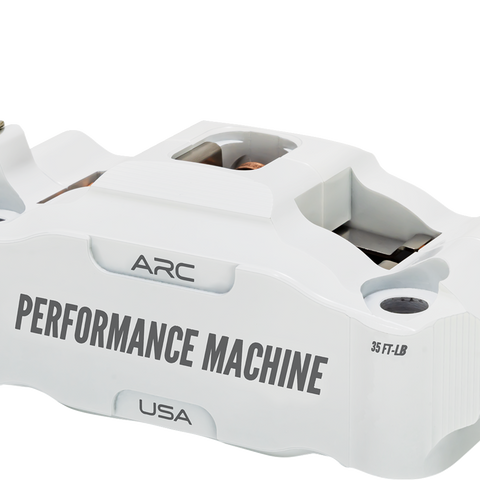 Performance Machine (PM) Radial Mount Front Left Caliper 0052-2427-WC in White