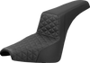 SADDLEMEN Step-Up Seat with Tri-Gripper Material for Harley FXBB/FXST 2018-2025 (Part #818-30-179)