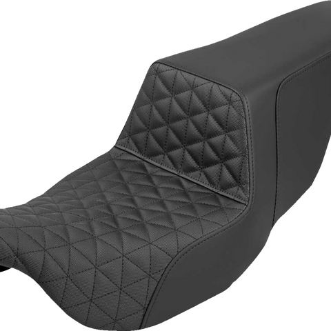 SADDLEMEN Step-Up Seat - Tri-Gripper - Black - FLH/FLT '08-'24 808-07B-179