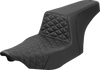SADDLEMEN Step-Up Seat with Tri-Gripper Pattern for FLH/FLT 2023-2025 | Part 823-07-179