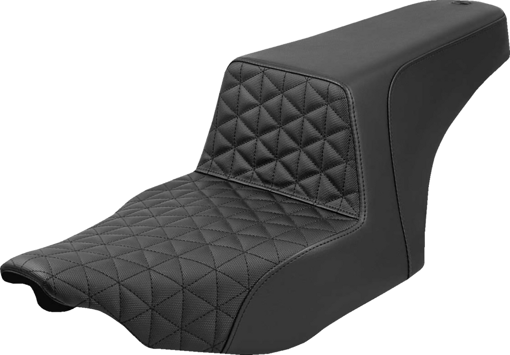 SADDLEMEN Step-Up Seat with Tri-Gripper Pattern for FLH/FLT 2023-2025 | Part 823-07-179