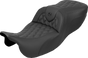 SADDLEMEN Roadsofa™ Seat Without Backrest for FLRT/FLTRT 2015-2025 - Lattice Stitch, Part 815-07-182