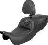 SADDLEMEN Roadsofa™ Seat with Backrest for FLRT/FLTRT '15-'25 – Carbon Fiber, Part 815-07-185BR