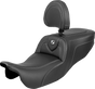 SADDLEMEN Roadsofa™ Seat with Backrest for FLRT/FLTRT '15-'25 – Carbon Fiber, Part 815-07-185BR