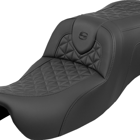 SADDLEMEN Roadsofa™ Seat without Backrest for FLRT/FLTRT 2015-2025 - Tri-Gripper Model